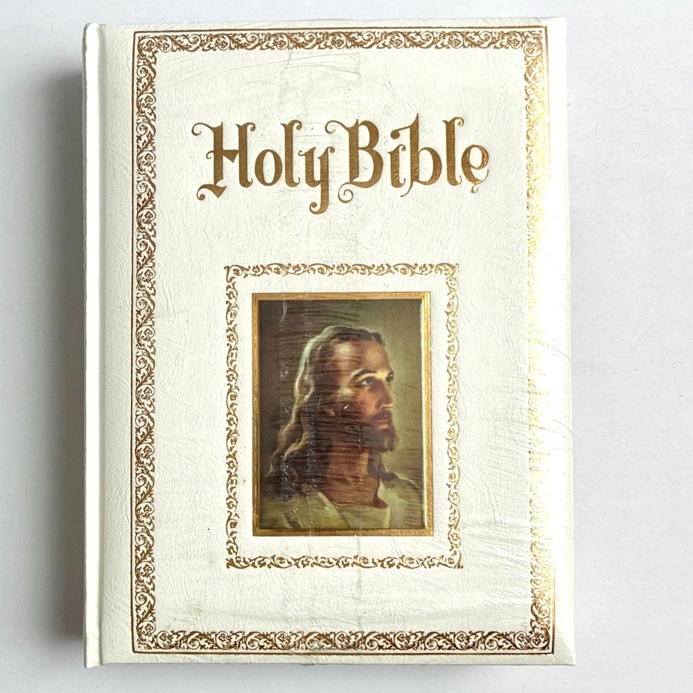 Vintage King James Bible Regency Family Altar Red Lettering 70's Nelson Sealed